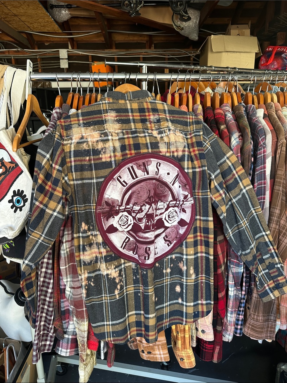UPCYCLED band flannel!
